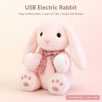 Peluche Lapin de Pâques de 13 pouces - Jouet en peluche super doux pour soulager le stress