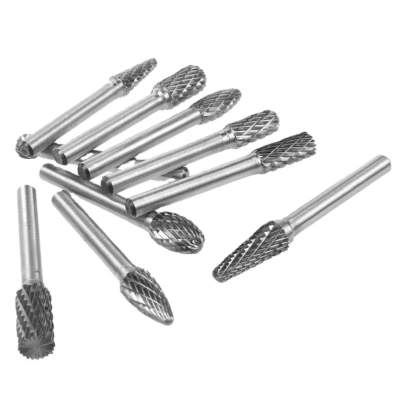 Hot Sale Tungsten Carbide Rotary File Cutting Burs Tool Rotary Carbide Burrs Solid Carbide Burr Set Grinding Metal Cutters