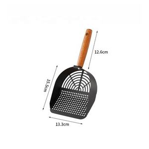 USMILEPET-<span class=keywords><strong>Pala</strong></span> de arena <span class=keywords><strong>para</strong></span> gatos, <span class=keywords><strong>pala</strong></span> ecológica de madera y acero inoxidable, directa de fábrica, <span class=keywords><strong>para</strong></span> eliminación de desechos de mascotas y limpieza de excrementos - Product Image 5