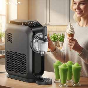 เครื่องทำไอศกรีม 6 in 1 ขนาด 1.5 ลิตร แบบไฟฟ้า ผลิตจากโรงงาน OEM ไม่ต้องใช้น้ำแข็ง ทำความสะอาดตัวเองได้ เครื่องทำน้ำแข็งปั่น - Product Image 1