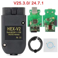 Escáner OBD2 VAGCOM 253 HEX V2 para VW Audi Skoda Seat-USB Multi-idioma para Herramienta