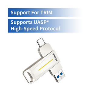 Kdata alta calidad SSD teléfono móvil ordenador <span class=keywords><strong>USB</strong></span> 3,0 interfaz Dual capacidad personalizada portátil móvil Metal <span class=keywords><strong>USB</strong></span> <span class=keywords><strong>Flash</strong></span> Drive - Product Image 6