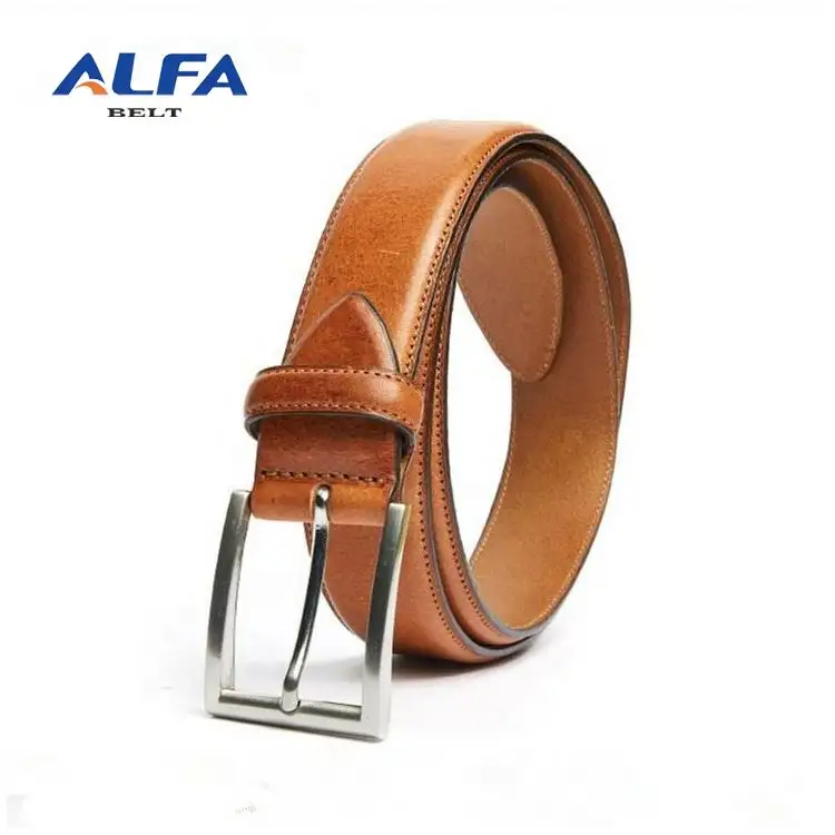 Alfa Original Name Brand Italian Full Grain Genuine Leather Belt For Men Cinturones
