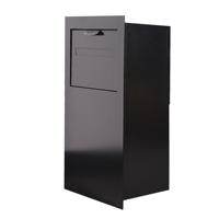 Boîte aux lettres extérieure en métal verrouillable, étanche, durable, à encastrer, grande capacité, avec revêtement en poudre pour colis et courrier