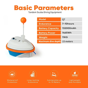 2024 nouveau ventilateur de plongée Portable pour double utilisateurs plongée <span class=keywords><strong>sous</strong></span>-marine 7-10 heures de profondeur 15 mètres <span class=keywords><strong>flotteur</strong></span> dispositif de plongée sauvetage pêche - Product Image 5