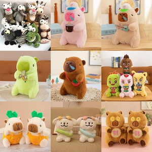 En stock, jouet en peluche loup aux grands yeux, 8 pouces, jouets pour bébés, poupées en peluche personnalisées, kawaii, jouets pour machine à griffes - Product Image 3