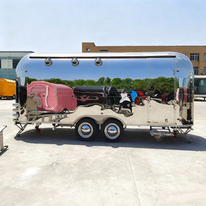 Factory Supply New Stainless Steel Hotdog Ice Cream Coffee 4-Wheel <b>Mobile</b> Outdoor Night Market Street Food Cart - Product Image 5