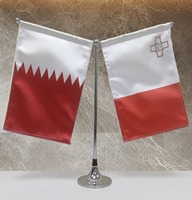 Drapeau de bureau promotionnel personnalisé en matériau de qualité supérieure, motif clair, durable, lavable et réutilisable