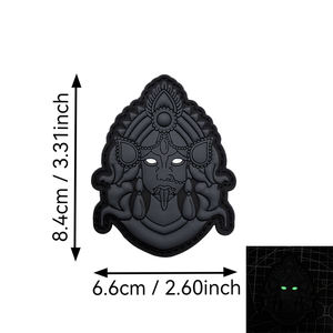 고대 신 신화 전설 뱀 악마 수 놓은 펠트 PVC 소재 완장 야간 조명 전술 사기 패치 - Product Image 3