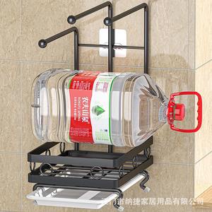 Support mural multifonctionnel Najie pour torchons et essuie-tout, égouttoir sans perçage, organisateur de rangement rectangulaire MB001 - Product Image 2