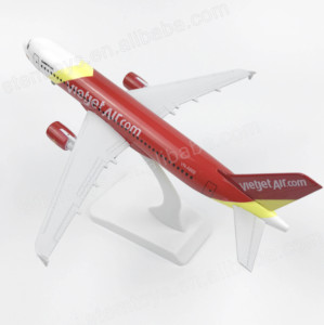 نموذج طائرة إيرباص A320 من سبيكة معدنية مصبوبة بطول 20 سم، طراز الخطوط الجوية الفيتنامية فيت جيت، مقياس 1:300، ماركة HTF، هدية للطيران ولعبة - Product Image 4
