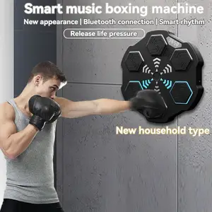 Multi-functional Smart Fun Durable Adjustable Kick Pad Led Lighted Music Boxing Wall Punch Target For Adult