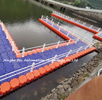 Plateforme flottante en plastique pour jet-ski, pont flottant aquatique, pour la construction de ponts flottants, les zones panoramiques et les parcs aquatiques