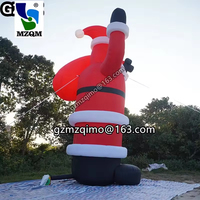 Sac à dos Noir Décoration de Noël Gonflable Père Noël Vieil Homme
