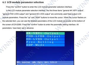 EXV2080, versión en inglés, certificación CE/FCC, probador de placa y panel integrado para LVDS/MINILVDS/4K-VBY1 con Kit <span class=keywords><strong>EDP</strong></span> - Product Image 4