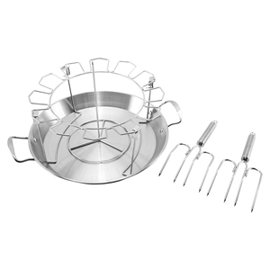 Roestvrijstalen Opvouwbare Gegrilde Kippenplaat Kip Drumstick Barbecue Barbecue Tool Voor Outdoor Kamperen - Product Image 3