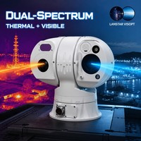 Cámara Termográfica Multiespectral con Análisis por IA, Visión Nocturna Láser, IP67, Resistente a la Intemperie, Largo Alcance, Equipo de Observación para Exteriores Día y Noche