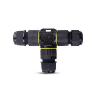 Tipo <span class=keywords><strong>T</strong></span> directa de la fábrica de Nylon PA66 al aire libre IP68 impermeable 4 Pin conector de cable - Product Image 2
