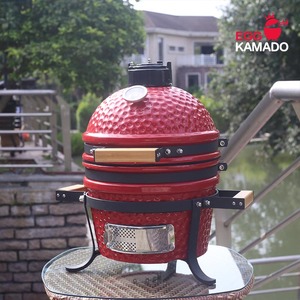 <span class=keywords><strong>Barbecue</strong></span> Kamado Eggkamado de 13 pouces sur mesure, haute qualité, plusieurs modes de cuisson, grill au charbon pour patio, mini <span class=keywords><strong>barbecue</strong></span> en céramique - Product Image 1