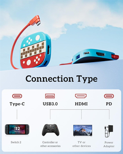 Adaptateur Type-C vers HDMI 4K 60HZ avec USB 3.0, station d'accueil de charge PD 100W pour Nintendo <span class=keywords><strong>Switch</strong></span>, station d'accueil <span class=keywords><strong>TV</strong></span> pour MacBook, iPhone, Samsung - Product Image 5