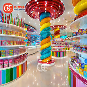 Новое украшение, современный сладкий прилавок, киоск, конфетный дисплей, светодиодный светильник, конфетный магазин - Product Image 1