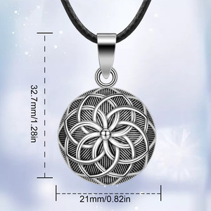 Bola <span class=keywords><strong>de</strong></span> Melodía del <span class=keywords><strong>Embarazo</strong></span> Harmony Ball, Campanilla <span class=keywords><strong>de</strong></span> Ángel, Colgante Mexicano, Collar con Colgante <span class=keywords><strong>de</strong></span> Bola - Product Image 5