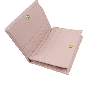 PU Leather <b>Wallet</b> for Women with RFID Protection Striped Pattern Polyester Lining <b>Long</b> Style and Button Closure - Product Image 2