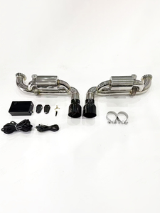 Nouveau stock, vente chaude, échappement Catback Valvetronic JTLD en acier inoxydable 304 de 1,5 mm poli miroir pour Porsche 911 <span class=keywords><strong>GT3</strong></span> - Product Image 5