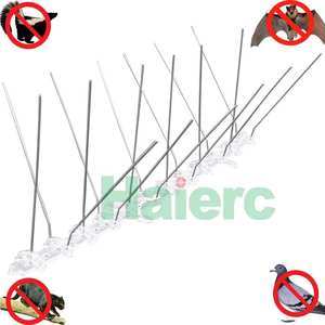 Haierc – Vente en gros de pointes <span class=keywords><strong>anti</strong></span>-oiseaux en acier inoxydable, écologiques et durables, en plastique PP, pour usage domestique et extérieur, répulsives contre les <span class=keywords><strong>pigeons</strong></span> et les oiseaux - Product Image 6