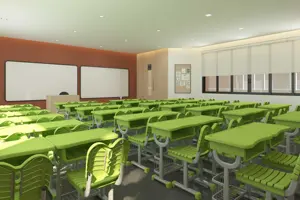 Mobilier scolaire durable et bon marché personnalisable chaises de bureau et de chaise simples