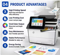Photocopieur/Imprimante Multifonction HP PageWide Pro 577dw 586 d'occasion avec scanner/télécopieur, sortie couleur A4, 50-75 ppm, impression haute vitesse