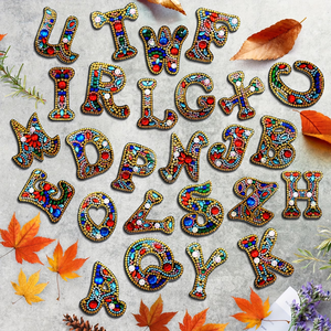 OCHOICE Kit de Porte-clés Personnalisé 26 Lettres à Peindre au Diamant 5D DIY, Art Diamanté, Vente en Gros, Cadeau Artisanat <span class=keywords><strong>pour</strong></span> Enfants et Adultes - Product Image 2