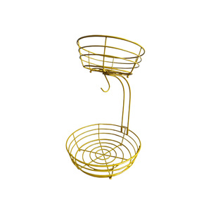 <span class=keywords><strong>Cesta</strong></span> de Frutas de 2 Niveles - Organizador de Metal de Grado Alimenticio para Verduras y Frutas, Soporte <span class=keywords><strong>Extraíble</strong></span> para Recipientes, para <span class=keywords><strong>Cocina</strong></span> o Restaurante - Product Image 6