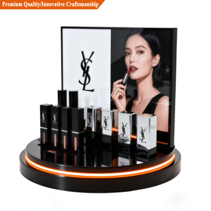 Support d'affichage personnalisé de luxe <span class=keywords><strong>en</strong></span> acrylique pour vernis à ongles et rouges à lèvres avec éclairage LED, présentoir cosmétique pour vernis à ongles pour <span class=keywords><strong>magasin</strong></span> de détail - Product Image 2