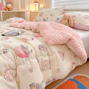 Edredones de Invierno de Algodón Súper Suave, Manta de Felpa de Doble Cara para Invierno y Otoño - Product Image 3