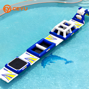 Parc <span class=keywords><strong>aquatique</strong></span> gonflable modulaire personnalisé Ceyu Summer avec piste, parcours d'obstacles flottant, toboggan et <span class=keywords><strong>aire</strong></span> <span class=keywords><strong>de</strong></span> <span class=keywords><strong>jeux</strong></span> avec trampolines - Product Image 1