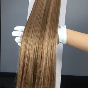 Fábrica Dragonbeauty, cabello humano virgen 100% ruso, extensiones de cabello con trama cosida a mano de 10-30 pulgadas, color marrón, venta al por mayor. - Product Image 2
