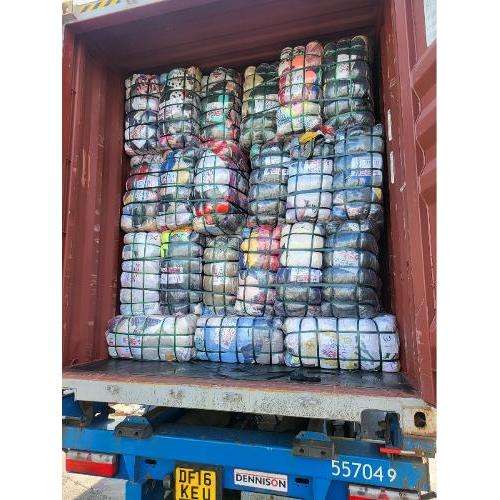 A-Grade 55kg Baled Used Clothes-High Cotton T-Shirts Tops Jeans Blouses for West Africa Market Second Hand Clean Summer