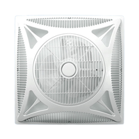 Ventilateur de plafond électrique 600x600mm 220V, moteur en cuivre, pales en plastique, télécommande, purification de l'air, garantie 5 ans
