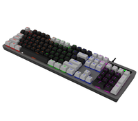 Clavier mécanique de jeu à échange à chaud avec commutateur RVB espagnol personnalisable 100% LED rétroéclairée pour une utilisation de bureau-Nouveau produit