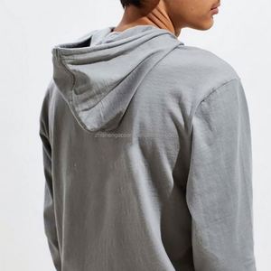 Sweat à capuche à manches longues pour hommes Logo OEM Printemps Décontracté Streetwear Chaîne de poche Bloc de couleur personnalisé Sweat à capuche à manches longues - Product Image 3