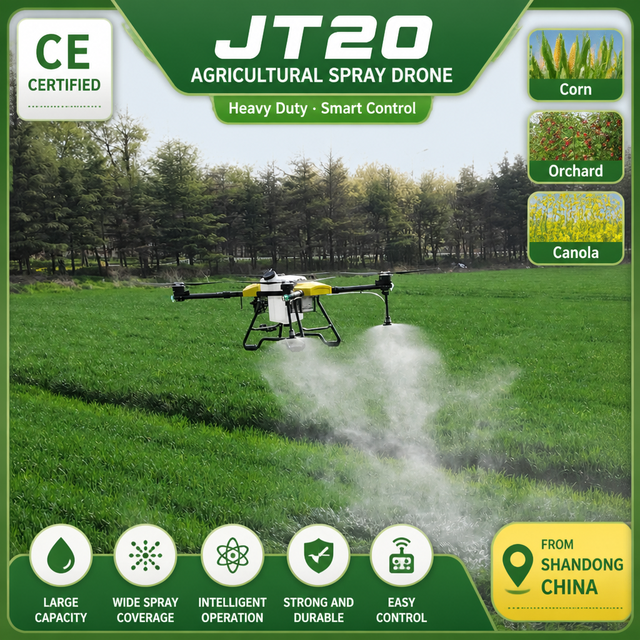 Wide Coverage Agriculture Drone UAV Foliar Spray Application Variable Rate Control Potato Field with GPS Waypoint Flight