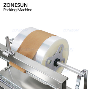 Máquina Semiautomática ZONESUN ZS-ACW1 para Envolver, Doblar y Sellar Cajas de Perfumes y Cosméticos con Film Celofán BOPP - Product Image 2