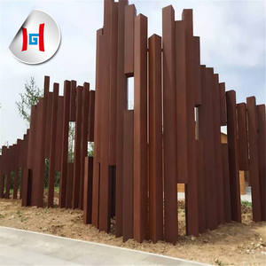 Q345NH plaque d'acier Corten altérée pour la décoration de paysage lettrage creux AISI Standard coupe flexion services de soudage - Product Image 4