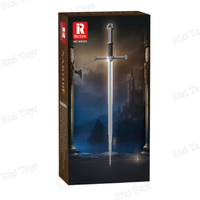 Reobrix 99024, Nuevo Modelo 2024, Kits de Construcción de Espadas MOC, Juguete de Ensamblaje de Rompecabezas para Niños, Regalo de Navidad, 521 Piezas, Juego de Bloques de Construcción