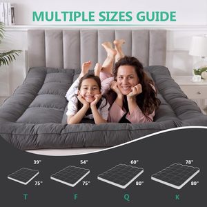 Colchón <span class=keywords><strong>de</strong></span> <span class=keywords><strong>plumas</strong></span> <span class=keywords><strong>de</strong></span> <span class=keywords><strong>ganso</strong></span> gris <span class=keywords><strong>de</strong></span> 5 pulgadas, cama <span class=keywords><strong>de</strong></span> <span class=keywords><strong>plumas</strong></span> <span class=keywords><strong>de</strong></span> tamaño Queen, Funda <span class=keywords><strong>de</strong></span> colchón <span class=keywords><strong>de</strong></span> tela <span class=keywords><strong>de</strong></span> algodón 100% con bandas <span class=keywords><strong>de</strong></span> anclaje - Product Image 6