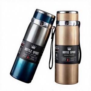 Regalos al por Mayor, Termo de Acero Inoxidable 316 con Aislamiento al Vacío de 800 ml y 1000 ml, Botella de Agua Deportiva con Correa - Product Image 1