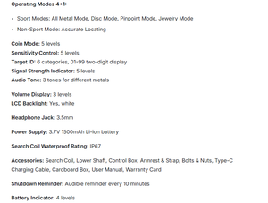 UT660D Metal Detector prospezione-ricerca di rottami di metalli-rilevamento e identificazione di oggetti metallici interrati sotto - Product Image 4