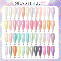 JTING Elegent 48 warna unik kerang gel koleksi set kotak warna gratis buku mimpi musim panas warna cat kuku gel