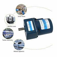 Moteur à engrenages monophasé AC étanche avec construction à aimant permanent pour systèmes d'automatisation industrielle